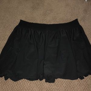 Dark gray athletic skort